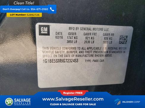 Used 2016 Chevrolet Cruze LT w/ Convenience Package FWD image 16