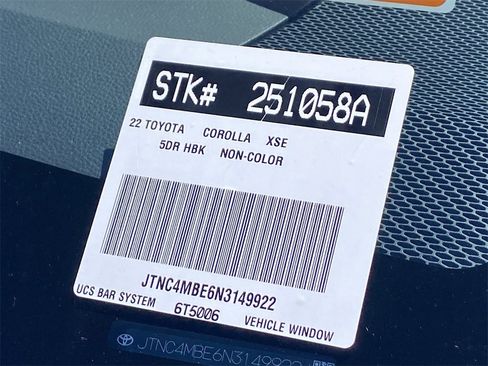 Certified 2022 Toyota Corolla XSE w/ Carpet Mat Package (TMS) image 36