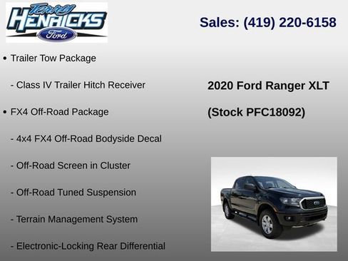 Used 2020 Ford Ranger XLT w/ FX4 Off-Road Package AWD/4WD image 12
