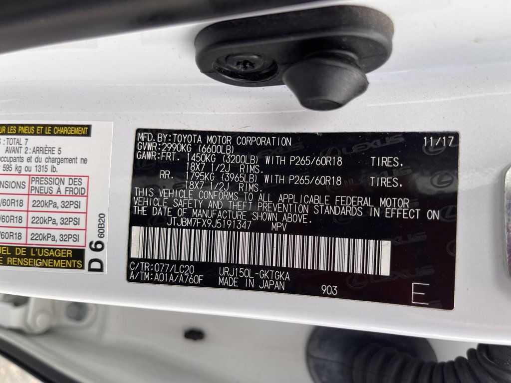 Used 2018 Lexus GX 460 w/ Navigation Package AWD/4WD image 6