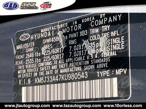 Used 2019 Hyundai Tucson Value w/ Cargo Package FWD image 23