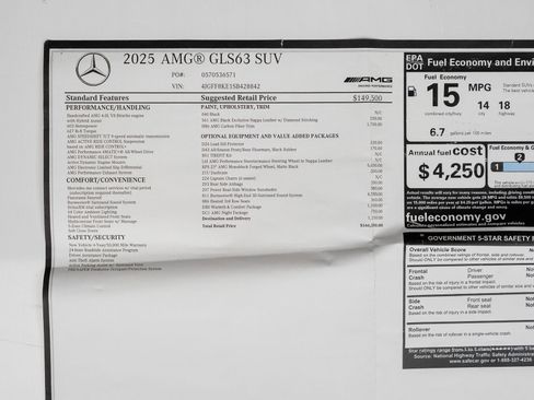 Used 2025 Mercedes-Benz GLS 63 AMG 4MATIC image 94