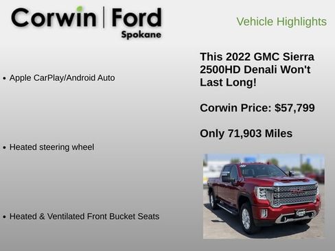 Used 2022 GMC Sierra 2500 Denali AWD/4WD image 12