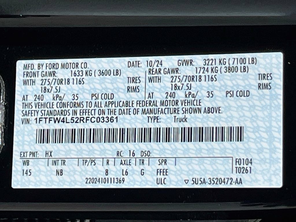 Used 2024 Ford F150 Tremor w/ Equipment Group 402A High AWD/4WD image 34
