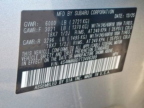 New 2026 Subaru Ascent Premium w/ Popular Package #2 image 10