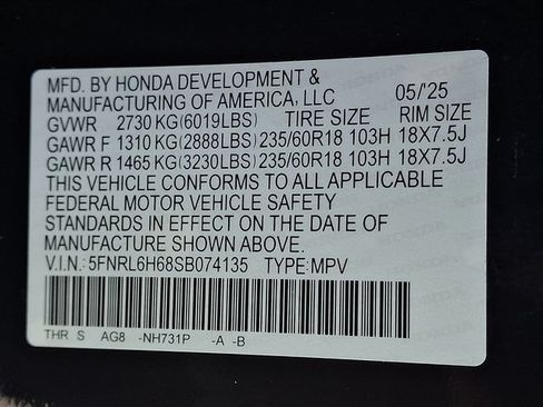 Used 2025 Honda Odyssey EX-L image 29