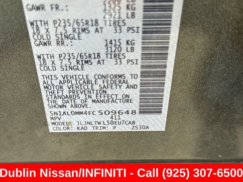 Used 2015 INFINITI QX60 Luxe w/ Premium Plus Package AWD/4WD image 60