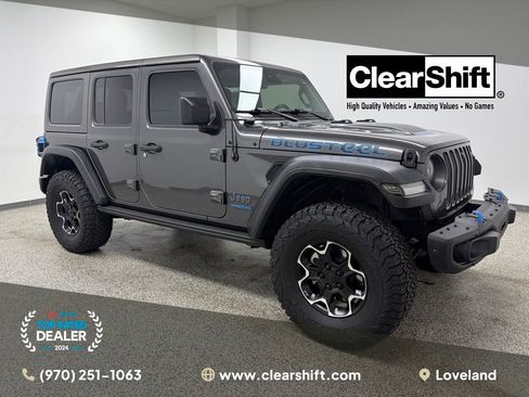 Used 2021 Jeep Wrangler Unlimited Rubicon 4xe w/ Steel Bumper Group image 1