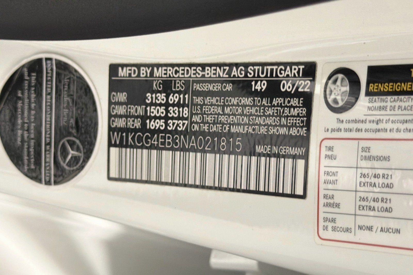 Certified 2022 Mercedes-Benz EQS 580 4MATIC Sedan image 27