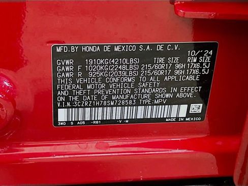 Certified 2025 Honda HR-V EX-L image 33