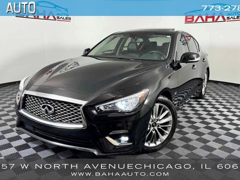 Used 2019 INFINITI Q50 Luxe w/ Essential Package (3.0T Luxe) RWD image 1