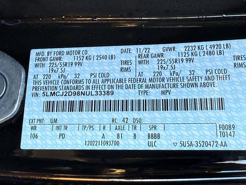 Certified 2022 Lincoln Corsair Reserve w/ Equipment Group 201A image 32