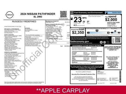 Used 2024 Nissan Pathfinder SL w/ SL Premium Package image 3