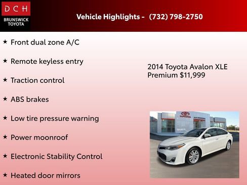Used 2014 Toyota Avalon XLE Premium image 4