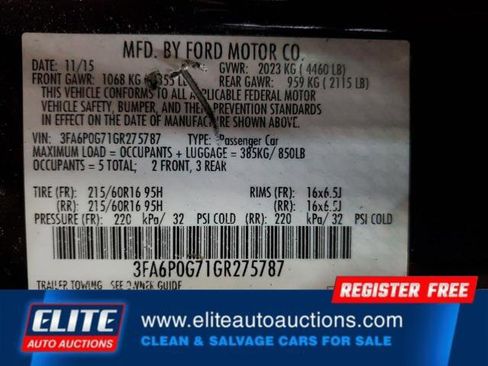 Used 2016 Ford Fusion S image 23