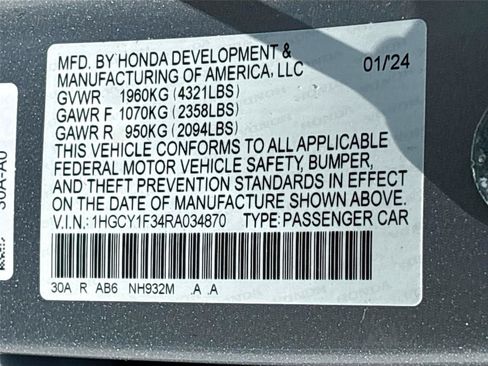 Used 2024 Honda Accord EX image 35