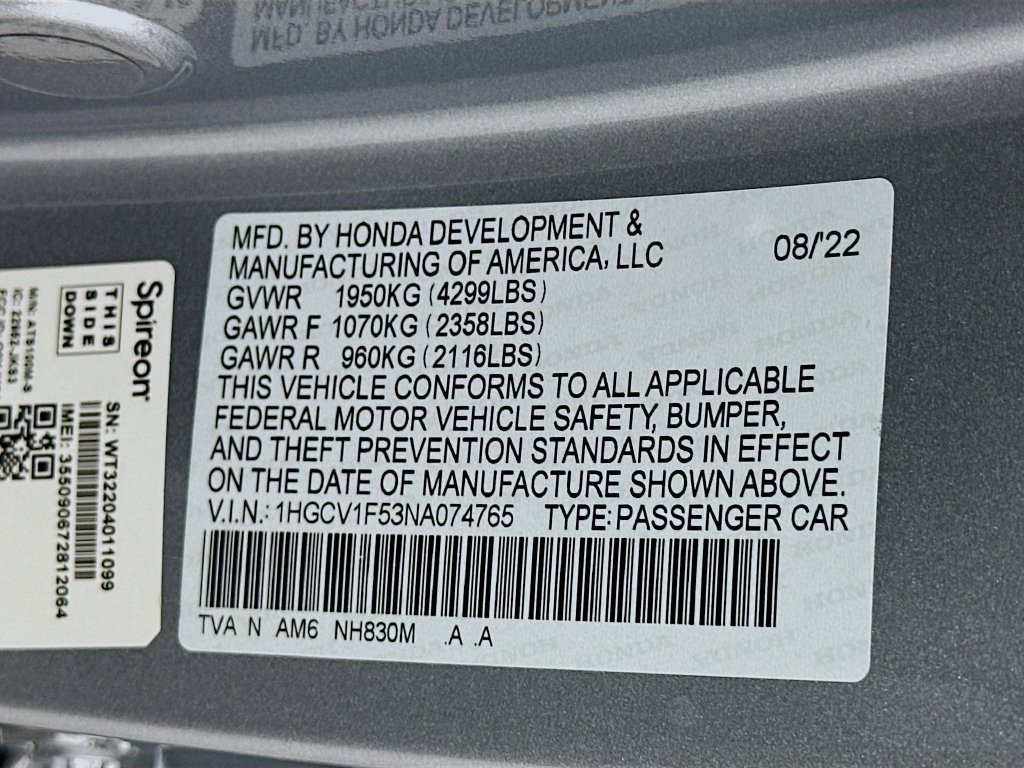 Certified 2022 Honda Accord EX-L image 32