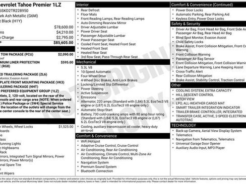 New 2026 Chevrolet Tahoe Premier w/ Sun And Tow Package image 17