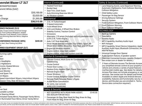 Used 2023 Chevrolet Blazer LT w/ Convenience Package FWD image 15