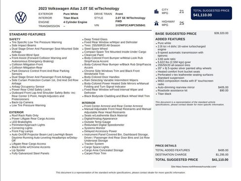 Used 2023 Volkswagen Atlas SE image 3