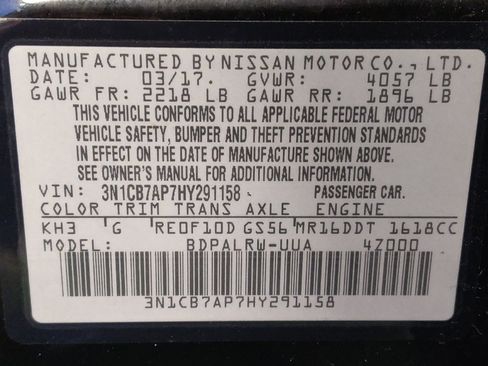 Used 2017 Nissan Sentra SR Turbo w/ SR Midnight Edition FWD image 33