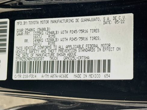 Certified 2022 Toyota Tacoma SR w/ SX Package RWD image 29