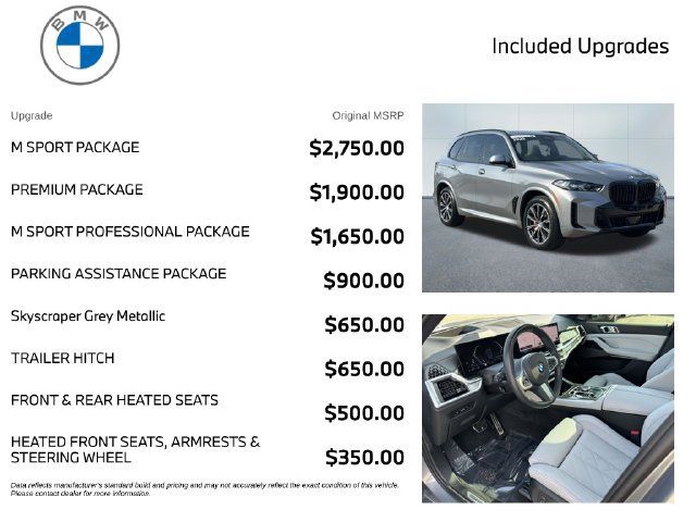 Certified 2025 BMW X5 xDrive40i w/ M Sport Package AWD/4WD image 3