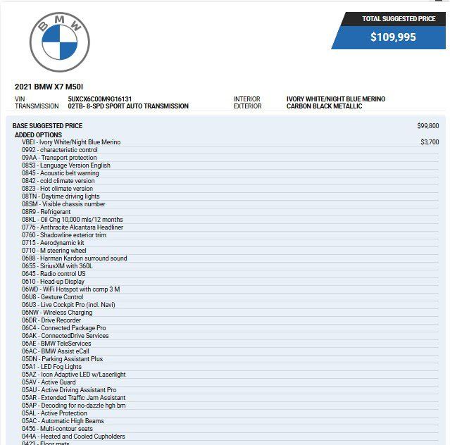 Used 2021 BMW X7 M50i AWD/4WD image 3