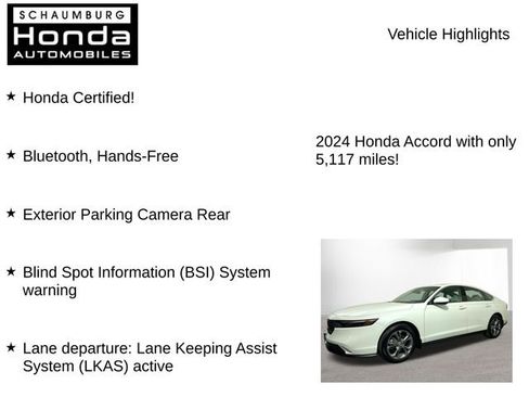 Certified 2024 Honda Accord EX image 7