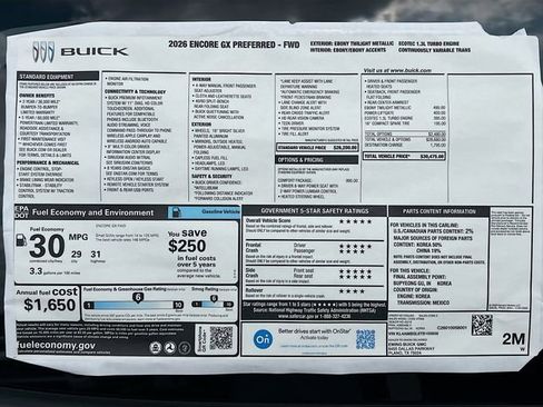 New 2026 Buick Encore GX Preferred w/ Comfort Package FWD image 21