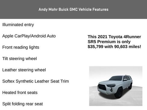 Used 2021 Toyota 4Runner SR5 Premium w/ Moonroof Package AWD/4WD image 12