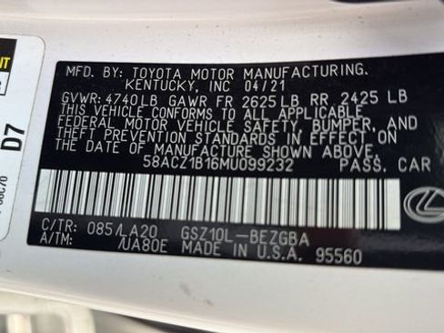 Used 2021 Lexus ES 350 w/ Accessory Package FWD image 20