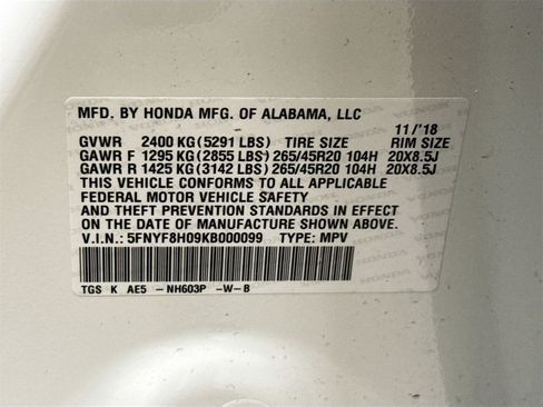 Used 2019 Honda Passport Elite image 32