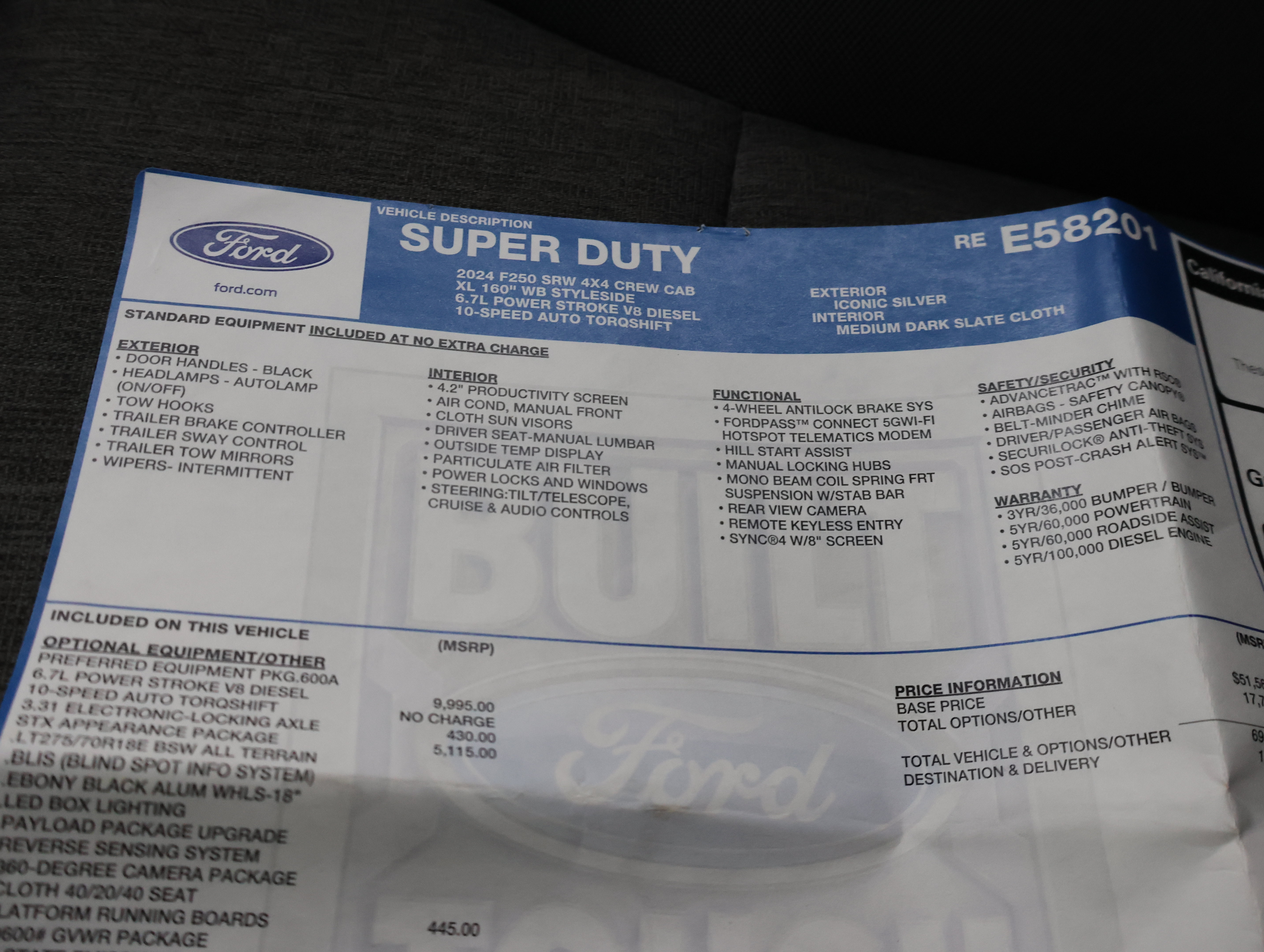 Used 2024 Ford F250 XL w/ STX Appearance Package AWD/4WD image 60