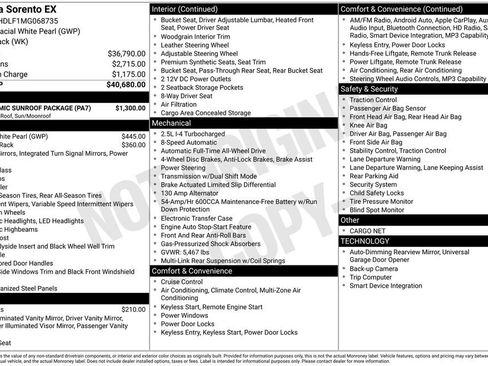 Used 2021 Kia Sorento EX w/ Panoramic Sunroof Package image 23