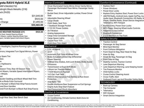 Used 2022 Toyota RAV4 XLE w/ XLE Grade Weather Package image 27