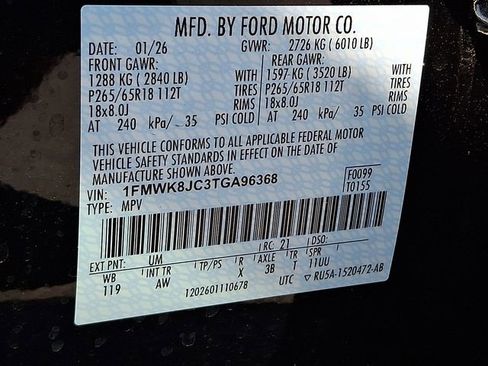 New 2026 Ford Explorer Tremor w/ Tremor Ultimate Package AWD/4WD image 10