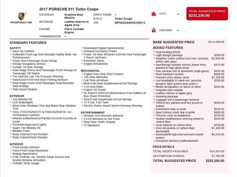 Used 2017 Porsche 911 Turbo S AWD/4WD image 12