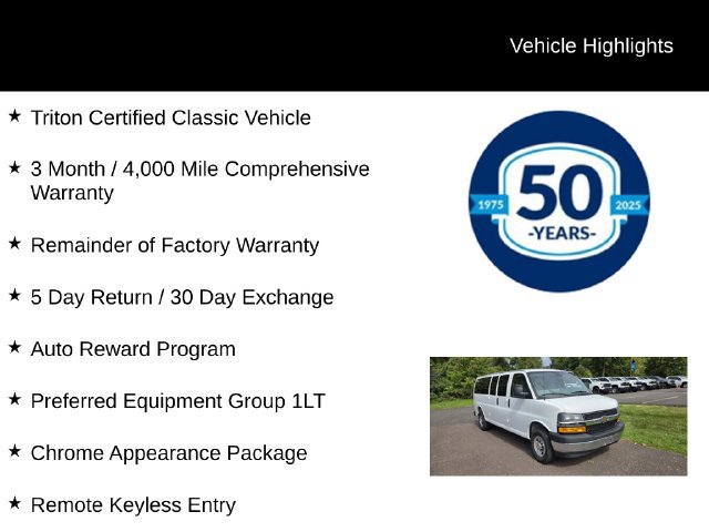 Used 2025 Chevrolet Express 3500 LT w/ LT Preferred Equipment Group RWD image 6