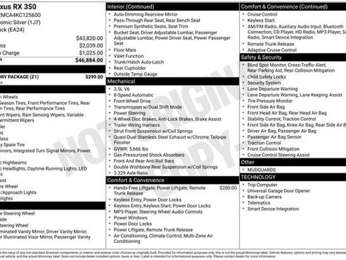 Used 2019 Lexus RX 350 FWD w/ Accessory Package image 28