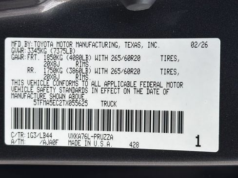 New 2026 Toyota Tundra 1794 Edition AWD/4WD image 39
