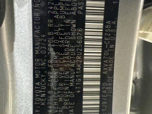 Certified 2024 Toyota Camry SE FWD image 39