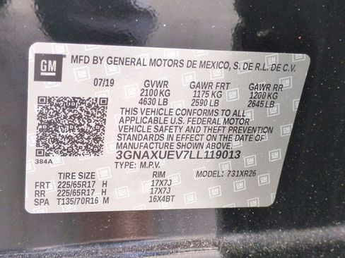 Used 2020 Chevrolet Equinox LT AWD/4WD image 33