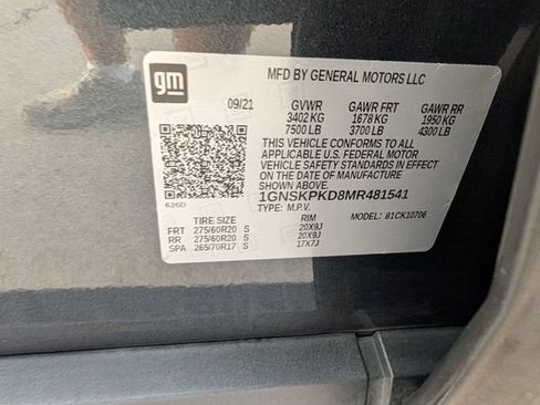 Used 2021 Chevrolet Tahoe Z71 AWD/4WD image 37