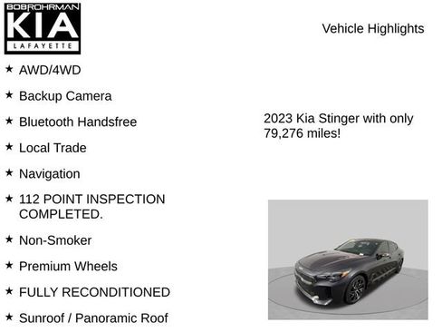 Used 2023 Kia Stinger GT-Line w/ Sun & Sound Package AWD/4WD image 7