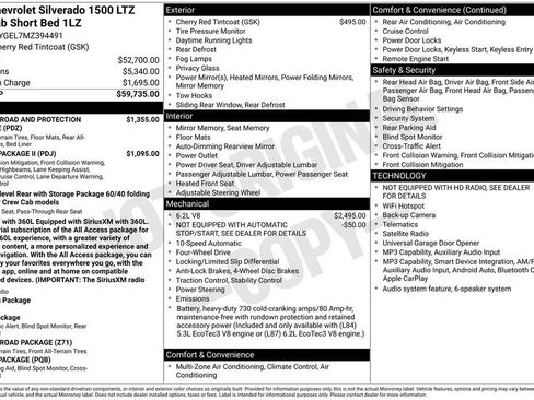 Used 2021 Chevrolet Silverado 1500 LTZ AWD/4WD image 4