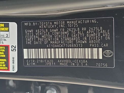 Used 2026 Toyota Camry SE FWD image 35