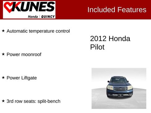 Used 2012 Honda Pilot EX-L image 2