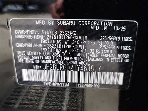 New 2026 Subaru Outback Limited XT image 32