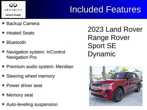 Used 2023 Land Rover Range Rover Sport SE Dynamic AWD/4WD image 2